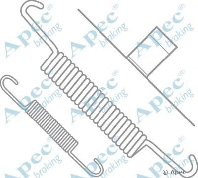 APEC BRAKING kit635 -  Комплектующие, тормозная колодка
